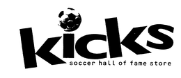 KICKS SOCCER HALL OF FAME STORE trademark