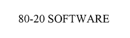 80-20 SOFTWARE trademark