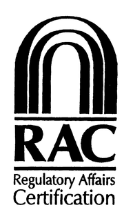 RAC REGULATORY AFFAIRS CERTIFICATION trademark