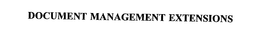 DOCUMENT MANAGEMENT EXTENSIONS trademark
