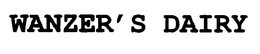 WANZER'S DAIRY trademark