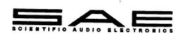 SAE SCIENTIFIC AUDIO ELECTRONICS trademark