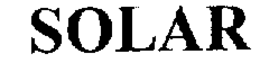 SOLAR trademark