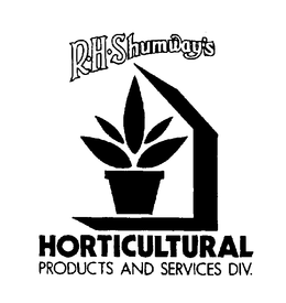 R H SHUMWAY'S HORTICULTURAL PRODUCTS AND SERVICES DIV. trademark