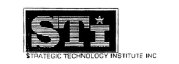 STI STRATEGIC TECHNOLOGY INSTITUTE INC trademark