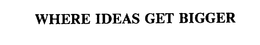 WHERE IDEAS GET BIGGER trademark
