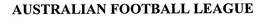 AUSTRALIAN FOOTBALL LEAGUE trademark