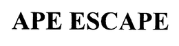 APE ESCAPE trademark