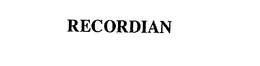 RECORDIAN trademark