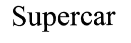 SUPERCAR trademark