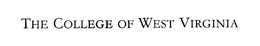 THE COLLEGE OF WEST VIRGINIA trademark