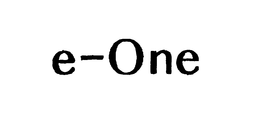 E-ONE trademark