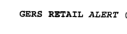 GERS RETAIL ALERT trademark