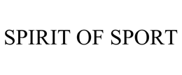 SPIRIT OF SPORT trademark