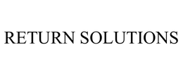 RETURN SOLUTIONS trademark