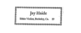 JAY HAIDE trademark