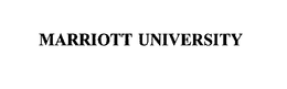 MARRIOTT UNIVERSITY trademark