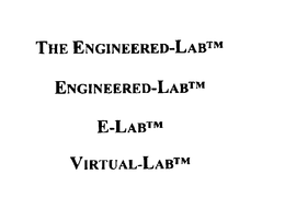 THE ENGINEERED-LAB ENGINEERED-LAB E-LAB VIRTUAL-LAB trademark