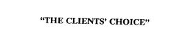 "THE CLIENTS' CHOICE" trademark