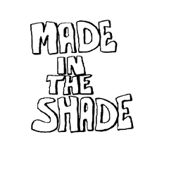 MADE IN THE SHADE trademark