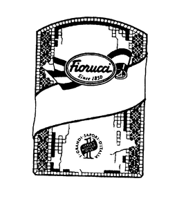 FIORUCCI I GRANDI SAPORI D'ITALIA ITALY'S NUMBER ONE SINCE 1850 trademark