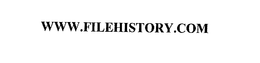 WWW.FILEHISTORY.COM trademark