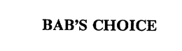 BAB'S CHOICE trademark