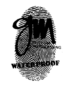 GM CUSTOM FIBERGLASSING WATERPROOF trademark