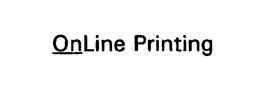 ONLINE PRINTING trademark
