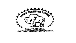 NABC CERTIFIED BISON QUALITY ASSURED. UNCONDITIONALLY GUARANTEED. trademark