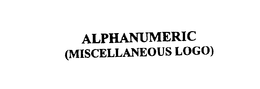 ALPHANUMERIC trademark
