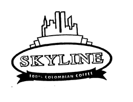SKYLINE 100% COLOMBIAN COFFEE trademark