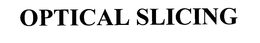 OPTICAL SLICING trademark