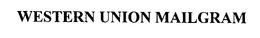 WESTERN UNION MAILGRAM trademark