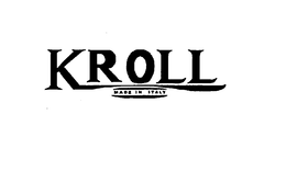 KROLL MADE IN ITALY trademark