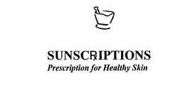 SUNSCRIPTIONS PRESCRIPTION FOR HEALTHY SKIN trademark