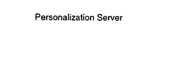 PERSONALIZATION SERVER trademark