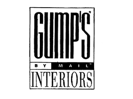 GUMP'S BY MAIL INTERIORS trademark
