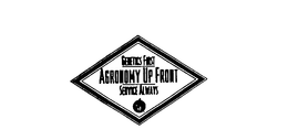 GENETICS FIRST AGRONOMY UP FRONT SERVICE ALWAYS trademark