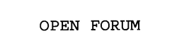 OPEN FORUM trademark