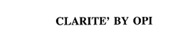 CLARITE' BY OPI trademark