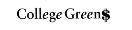 COLLEGE GREENS trademark