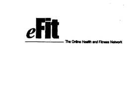 EFIT THE ONLINE HEALTH AND FITNESS NETWORK trademark