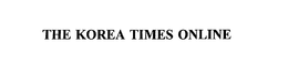 THE KOREA TIMES ONLINE trademark