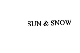 SUN & SNOW trademark