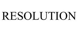 RESOLUTION trademark