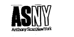ASNY ANTHONY SICARI NEW YORK trademark