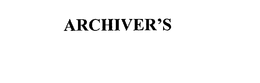 ARCHIVER'S trademark