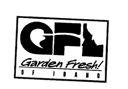 GFI GARDEN FRESH! OF IDAHO trademark