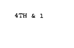 4TH & 1 trademark